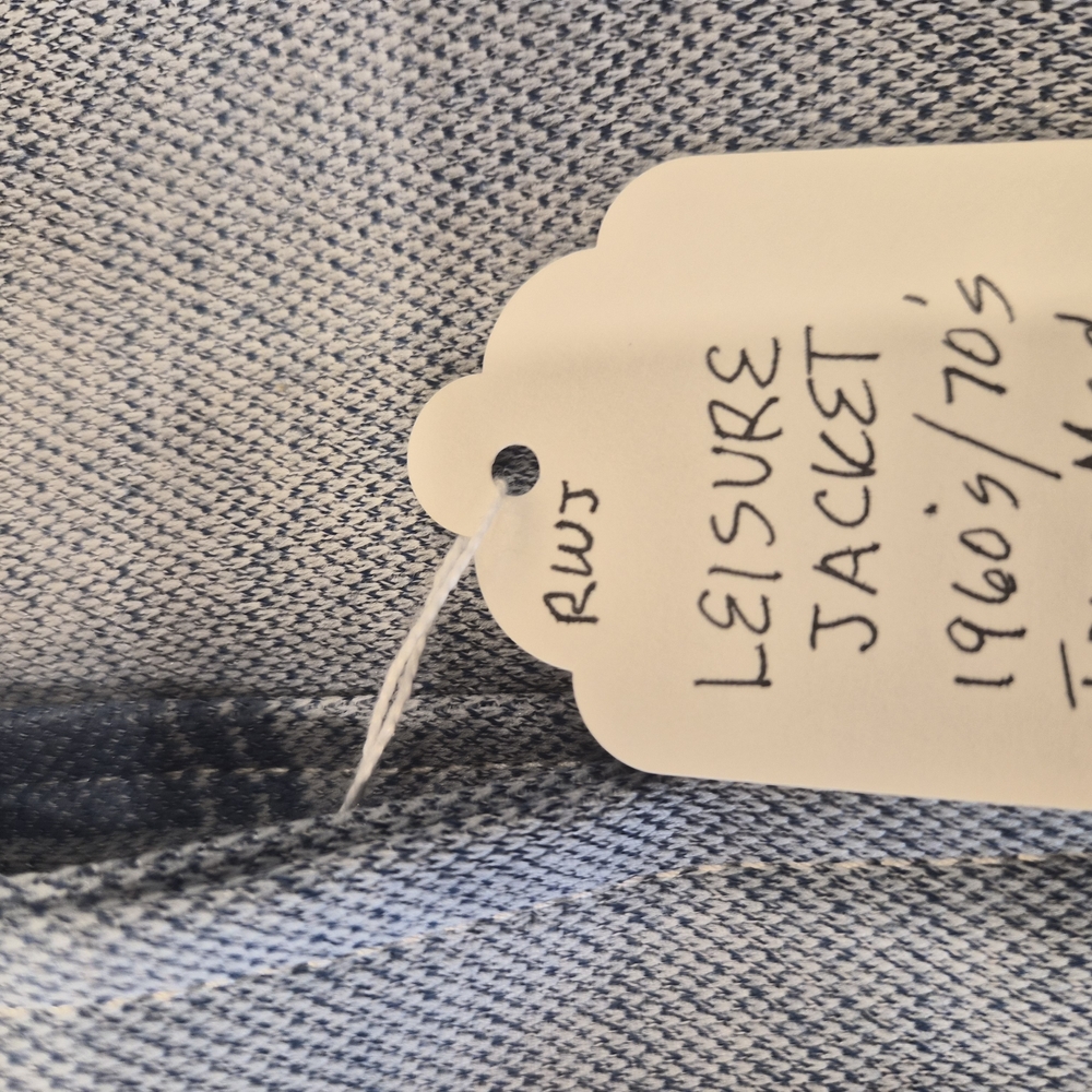 Women's Blue Patchwork Jacket - Picture 2 of 6